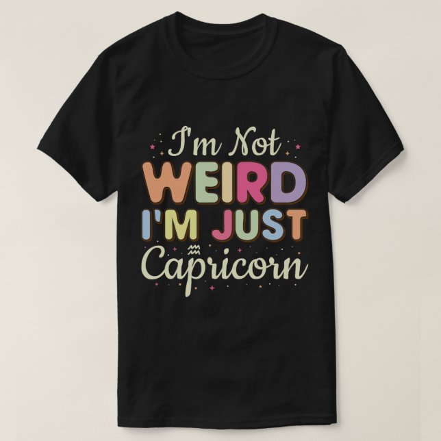 Capricorn Astrology Zodiac Sign Horoscope Capricor T-Shirt (Design Front)