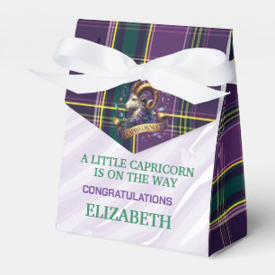 Capricorn Baby Shower 3"w x 1.5"l x 3.25"h Favour Box