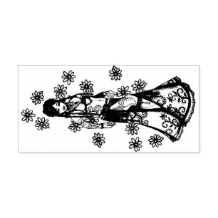 Capricorn Belly Dancer Goddess Zodiac Bellydance   Self-inking Stamp