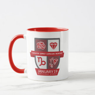 Capricorn Birthday Crest™ for January 1-19 Mug