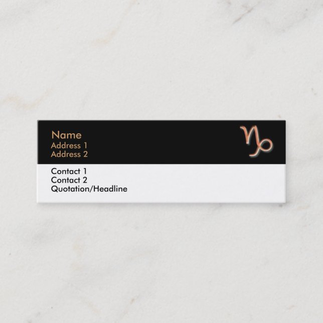 Capricorn Business Card (Front)