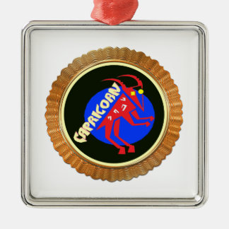Capricorn Cartoon Zodiac Astrology design Metal Tree Decoration