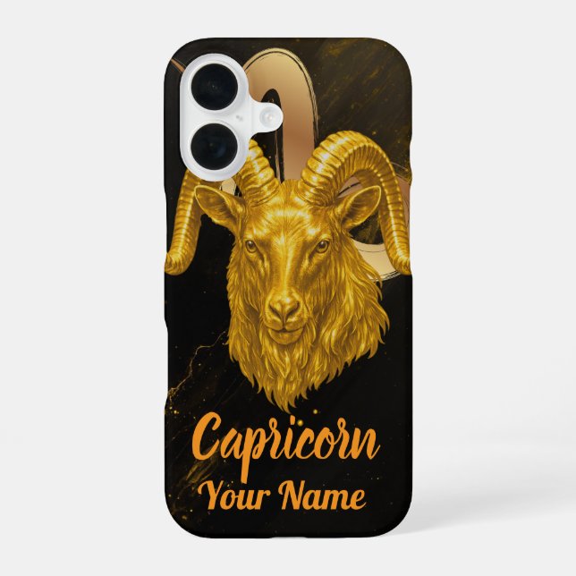 Capricorn Case-Mate Barely There iPhone 16 Case (Back)