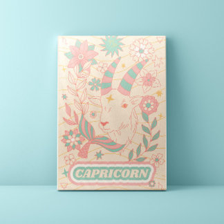 Capricorn Celestial Zodiac Pastel Dreams Wall Arts Canvas Print