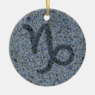 capricorn ceramic tree decoration