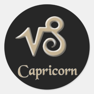Capricorn Classic Round Sticker