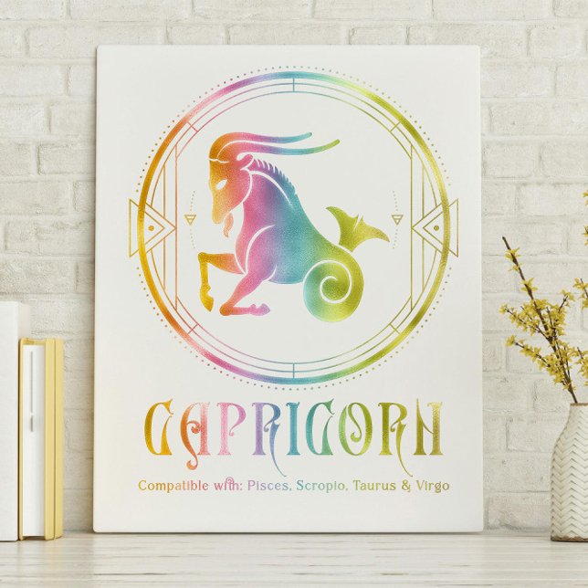 Capricorn Compatibility Designed Canvas Print (Creator Uploaded)