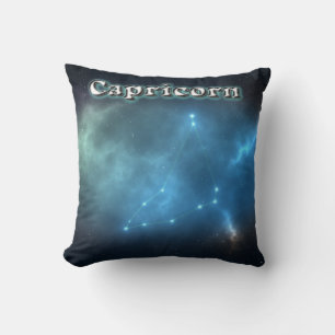 Capricorn constellation cushion