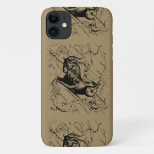 Capricorn Constellation Map Hevelius circa 1690 iPhone 11 Case
