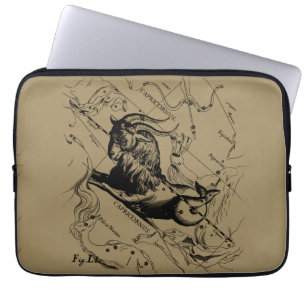 Capricorn Constellation Map Hevelius circa 1690 Laptop Sleeve