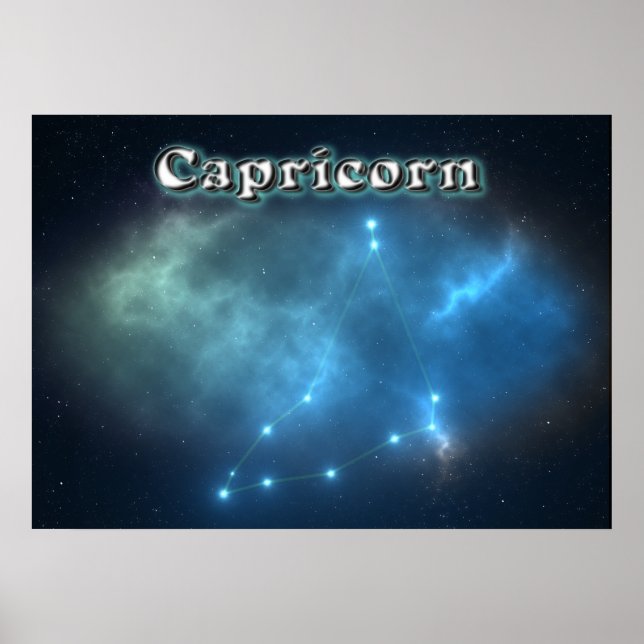 Capricorn constellation poster (Front)