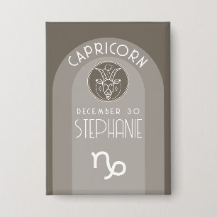 Capricorn Custom Birthday Zodiac - Modern Design