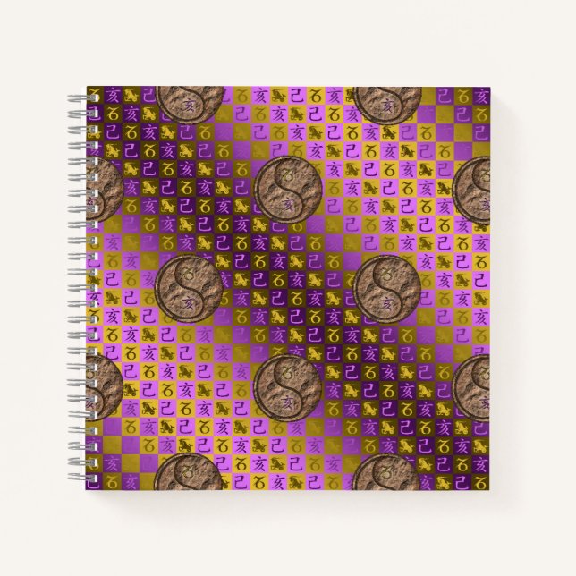 Capricorn & Earth Boar Notebook (Front)