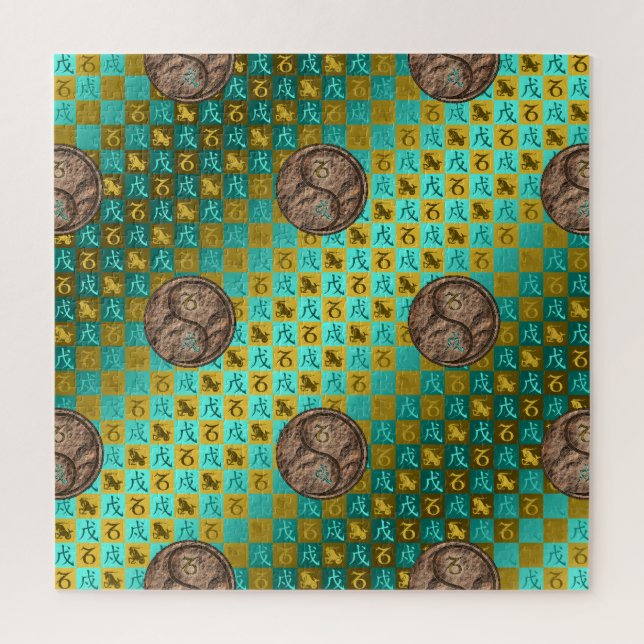 Capricorn & Earth Dog Jigsaw Puzzle (Vertical)