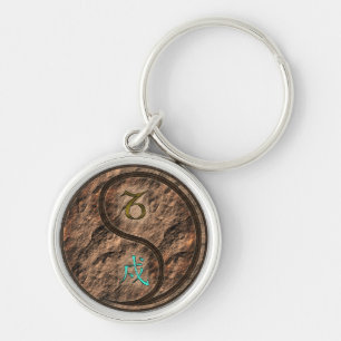 Capricorn & Earth Dog Key Ring