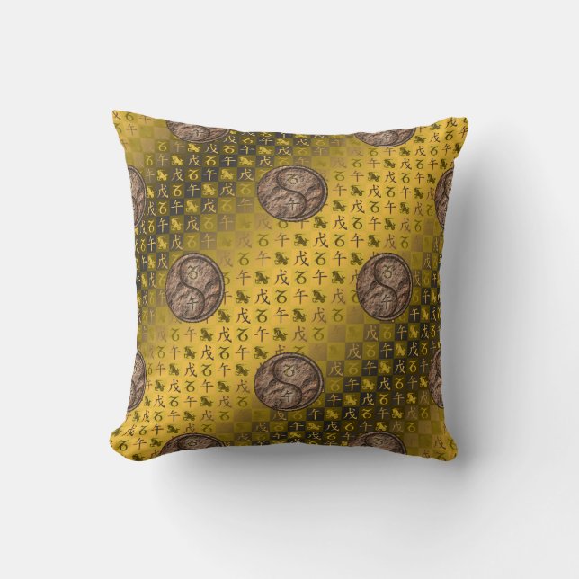 Capricorn & Earth Horse Cushion (Front)