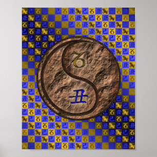Capricorn & Earth Ox Poster
