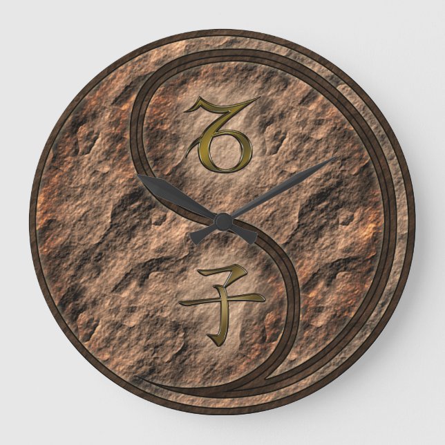 Capricorn & Earth Rat Large Clock (Front)