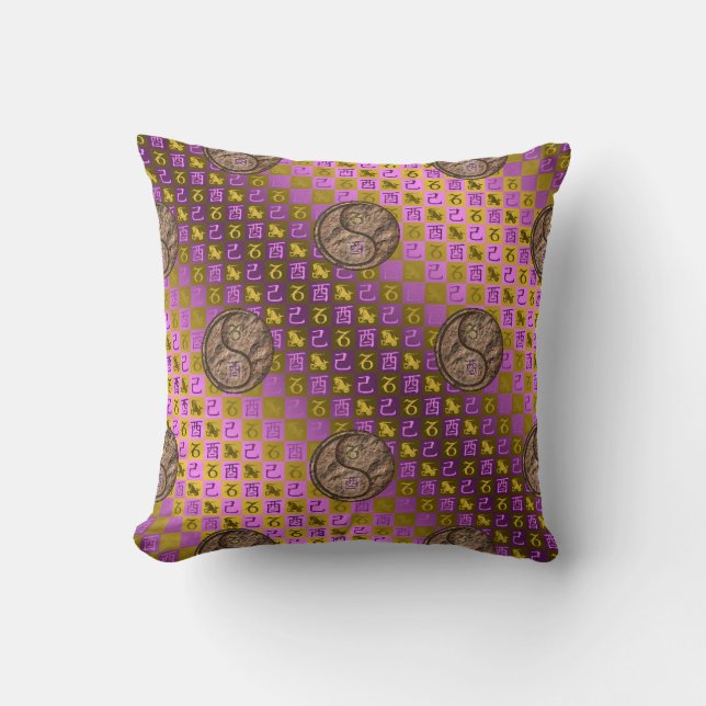 Capricorn & Earth Rooster Cushion (Front)