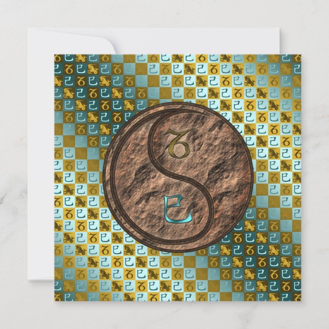 Capricorn & Earth Snake Card (Front)