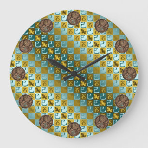 Capricorn & Earth Snake Large Clock