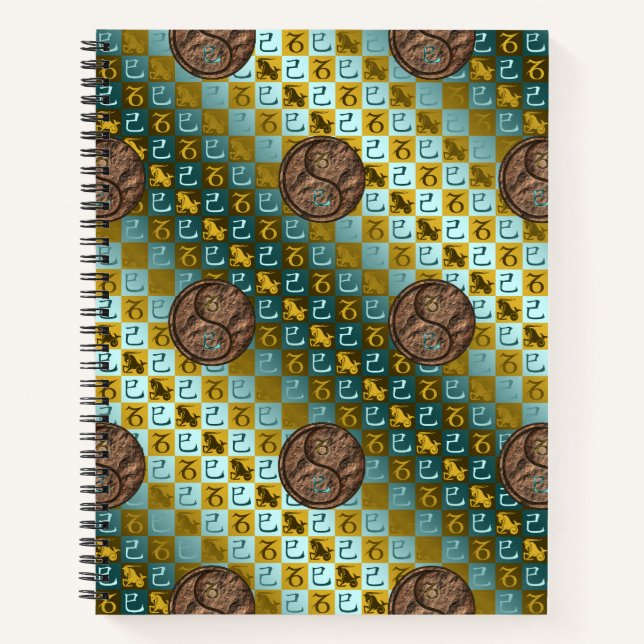 Capricorn & Earth Snake Notebook (Front)