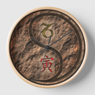Capricorn & Earth Tiger Clock
