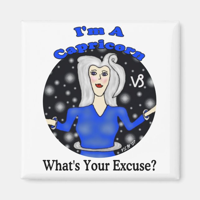 Capricorn Excuse Magnet (Front)
