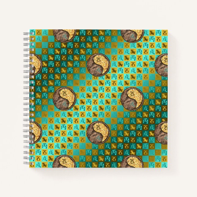 Capricorn & Fire Dog Notebook (Front)