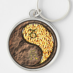 Capricorn & Fire Dragon Key Ring