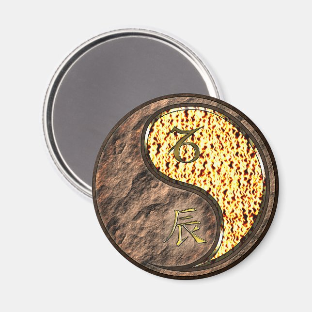Capricorn & Fire Dragon Magnet (Front/Back)