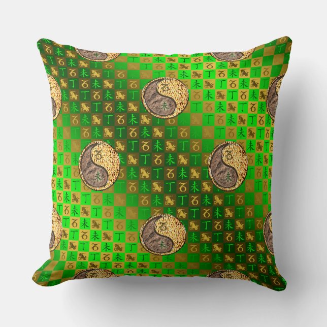 Capricorn & Fire Goat Cushion (Front)