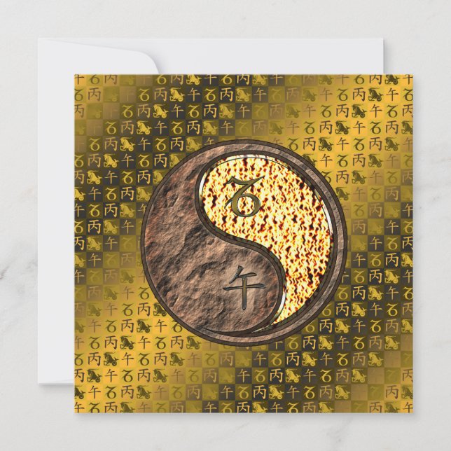 Capricorn & Fire Horse Card (Front)