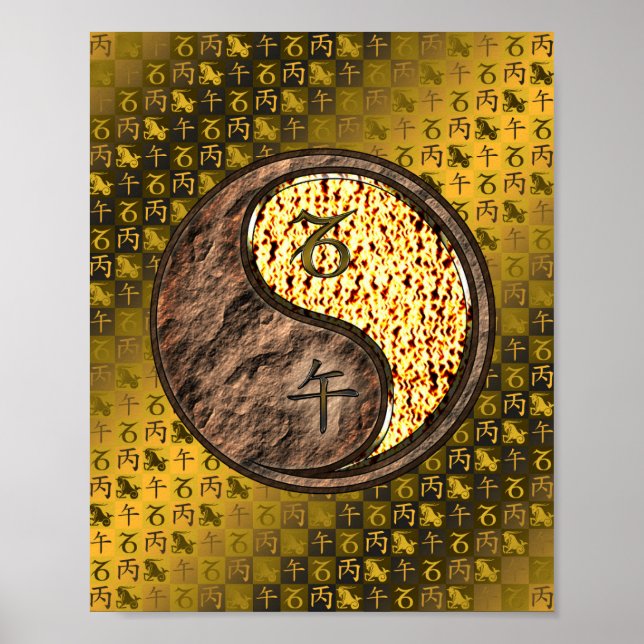 Capricorn & Fire Horse Poster (Front)