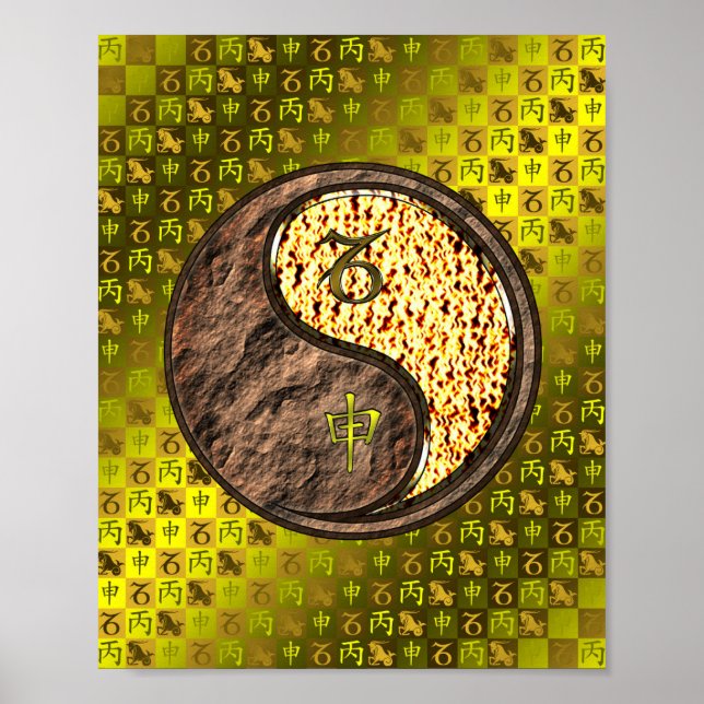 Capricorn & Fire Monkey Poster (Front)