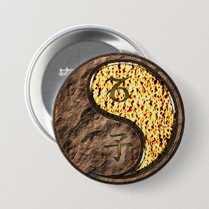 Capricorn & Fire Rat 7.5 Cm Round Badge
