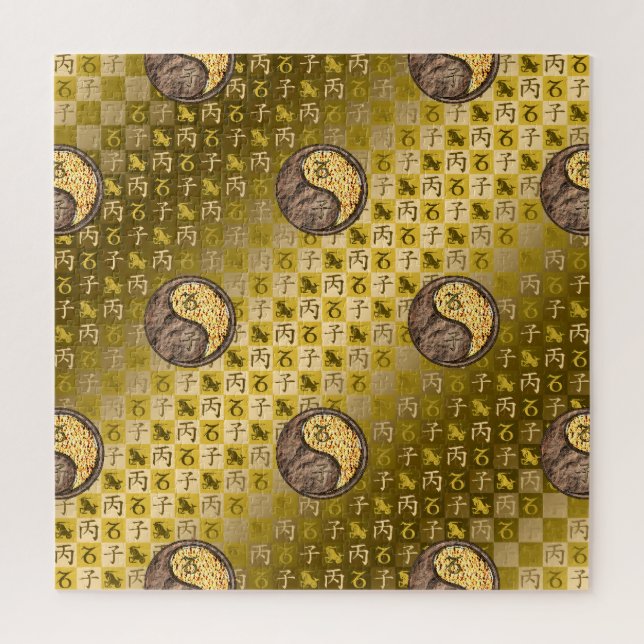 Capricorn & Fire Rat Jigsaw Puzzle (Vertical)