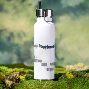 Capricorn Fun Inspiring Design Daily Use & Sports Water Bottle