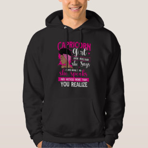 Capricorn Girl - Astrology Zodiac Sign Birthday Ho Hoodie