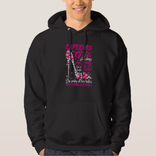 Capricorn Girl Like a Boss in Control diamond shoe Hoodie