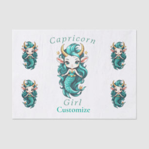 Capricorn Girl Mermaid Thunder_Cove Tissue Paper
