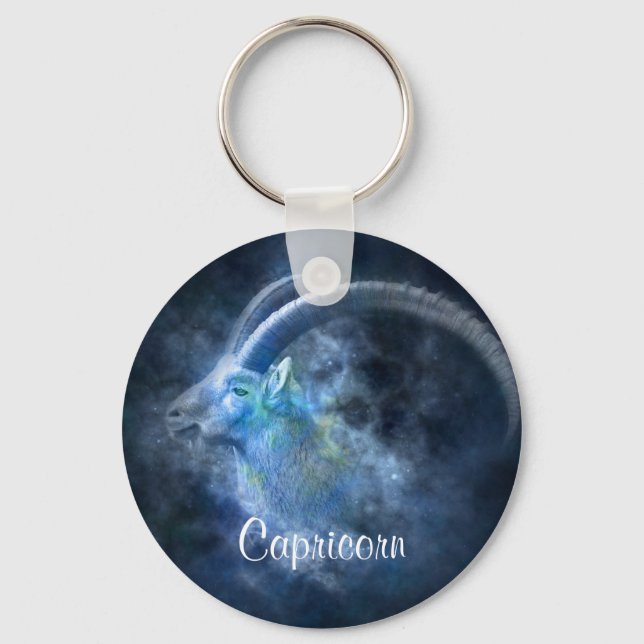Capricorn Goat Key Ring (Front)