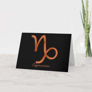 Capricorn Greeting Card- Blank Card