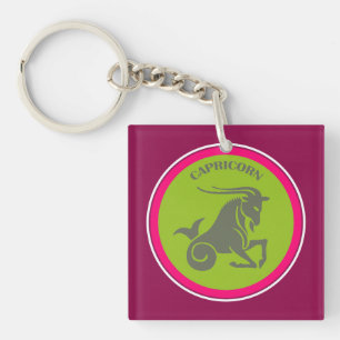 Capricorn Keychain