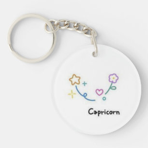 Capricorn Keychain