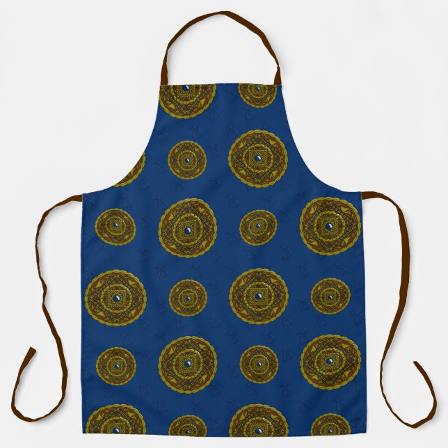 Capricorn Mandala All-Over Print Apron (Front)