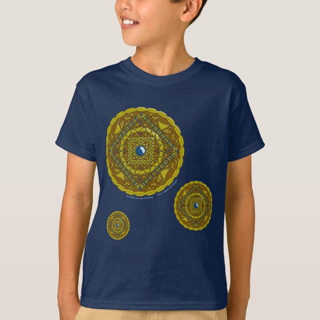 Capricorn Mandala Kid's and Baby Dark Shirt (Front)