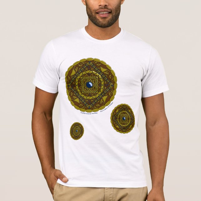 Capricorn Mandala Men's Light Shirt (Front)