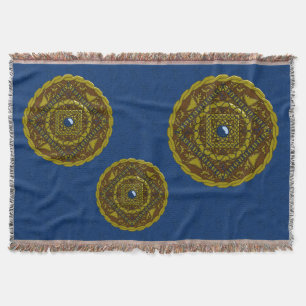Capricorn Mandala Throw Blanket