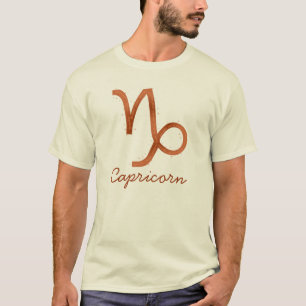 Capricorn Mens Shirt- Natural T-Shirt